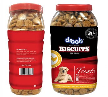 Drools Chicken & Egg Biscuit Dog Treats – 800g