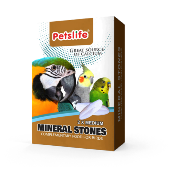 Petslife Mineral Stones Calcium Supplement for Birds 2 per pack Pets for Homes