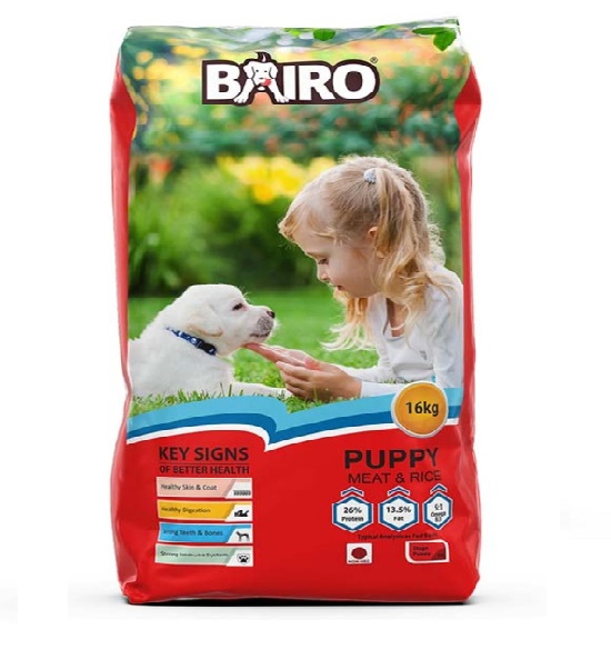 Bairo Puppy Dog Food 16kg Meat